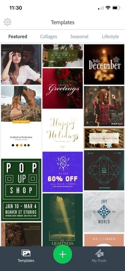 Insta story templates on Adobe Spark post app Insta story templates on Adobe Spark post app