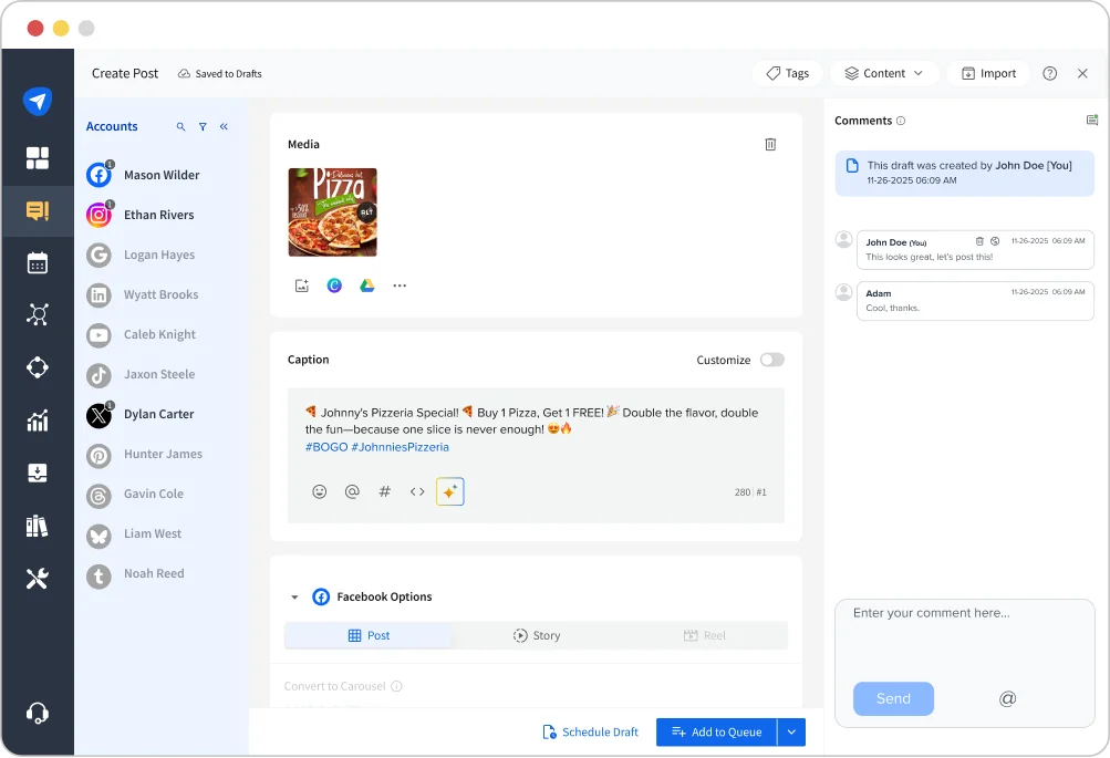 Socialpilot collaboration comments Socialpilot collaboration comments