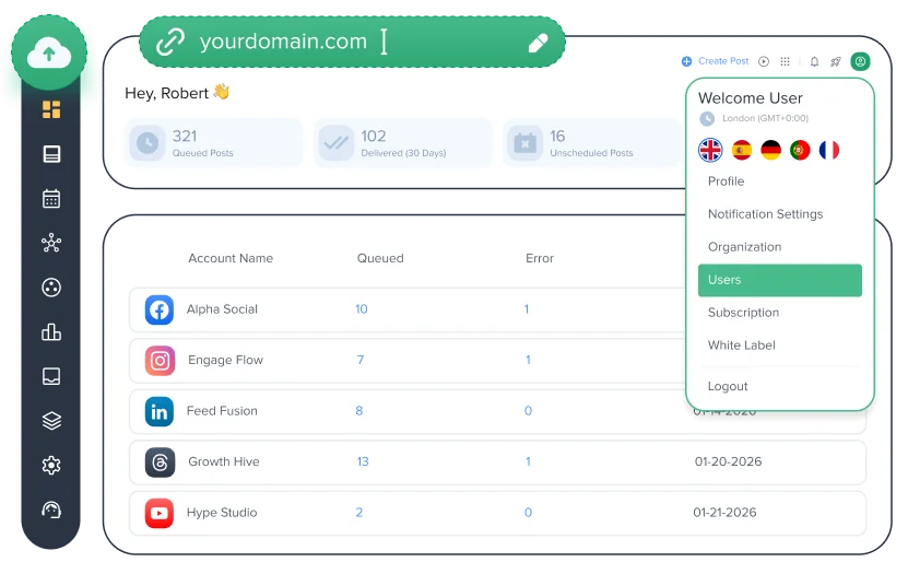 Social-Media-Aktivitäten mit White-Label-Lösungen Social-Media-Aktivitäten mit White-Label-Lösungen