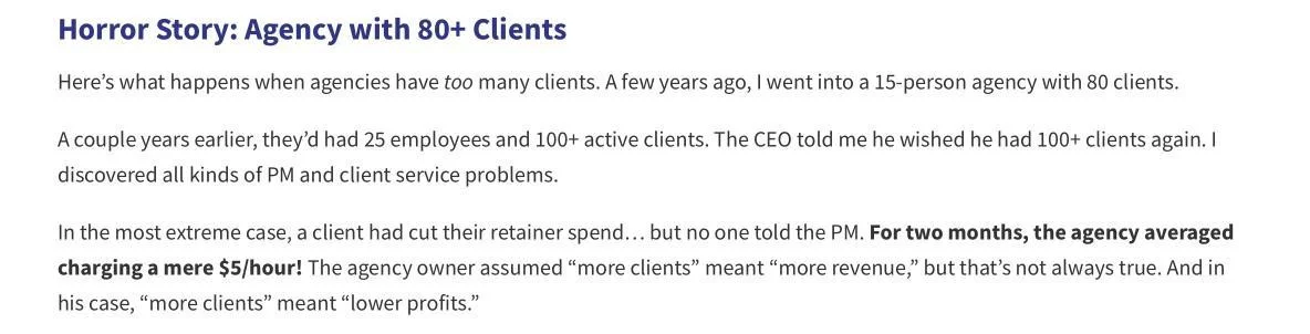 A story of agency failure that was handling 80+ clients A story of agency failure that was handling 80+ clients