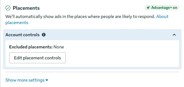 Choose Ad Placements Choose Ad Placements