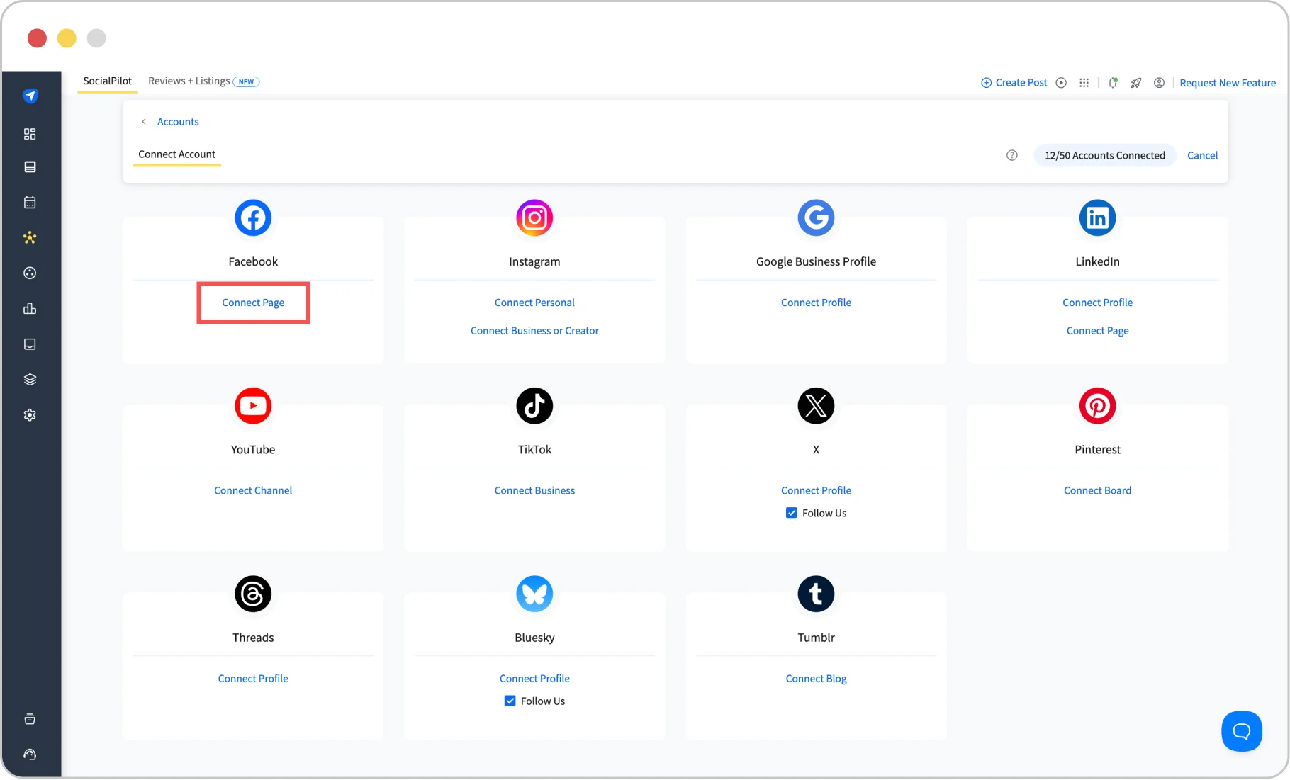 Connect your page to SocialPilot Connect your page to SocialPilot
