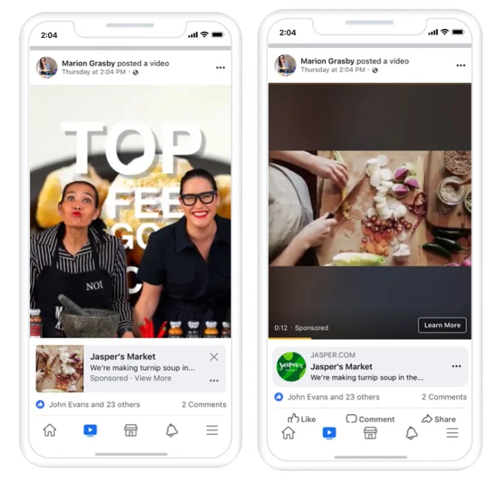 Facebook video ad Facebook video ad