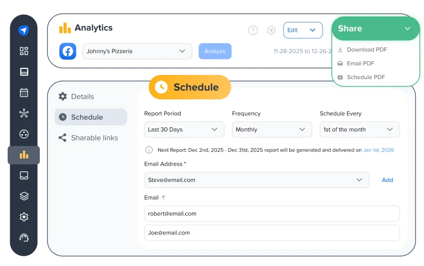 Automatisieren Sie die Zustellung von Berichten Automatisieren Sie die Zustellung von Berichten