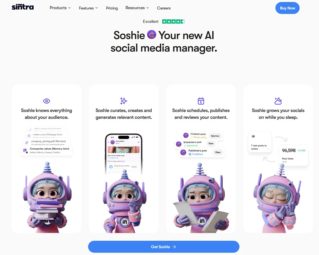 Soshie AI Manager für soziale Medien Soshie AI Manager für soziale Medien