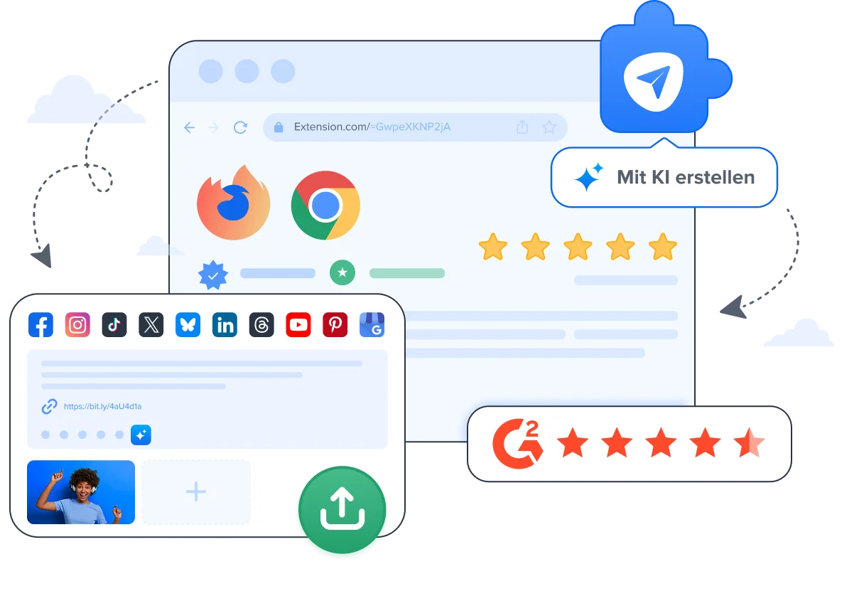 Social-Media-Präsenz direkt