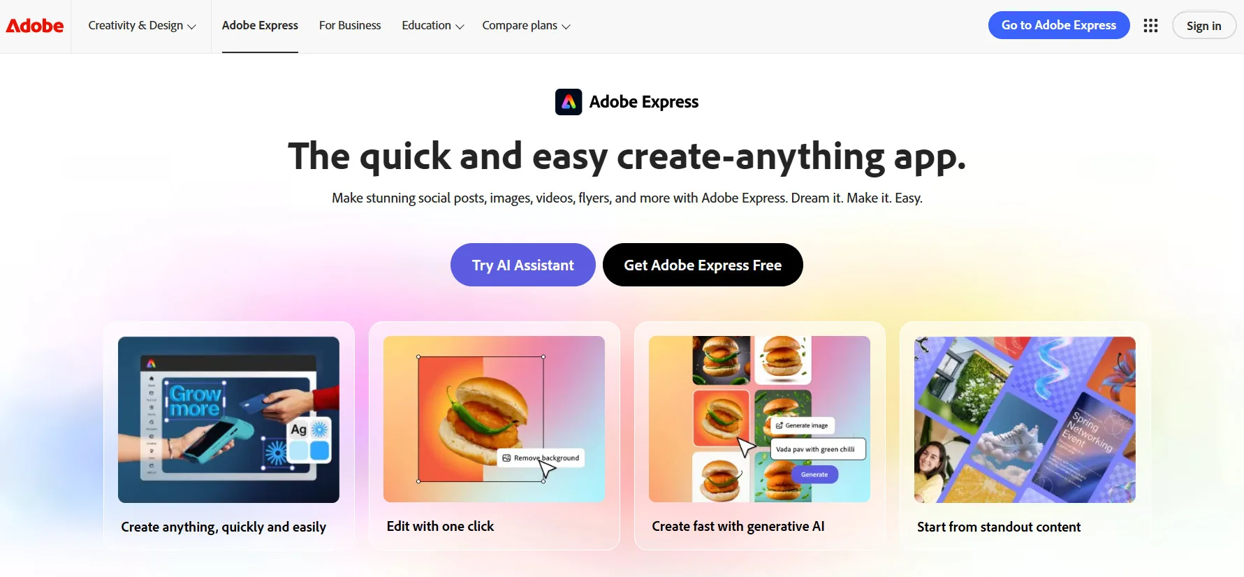 Adobe Express-Website Adobe Express-Website
