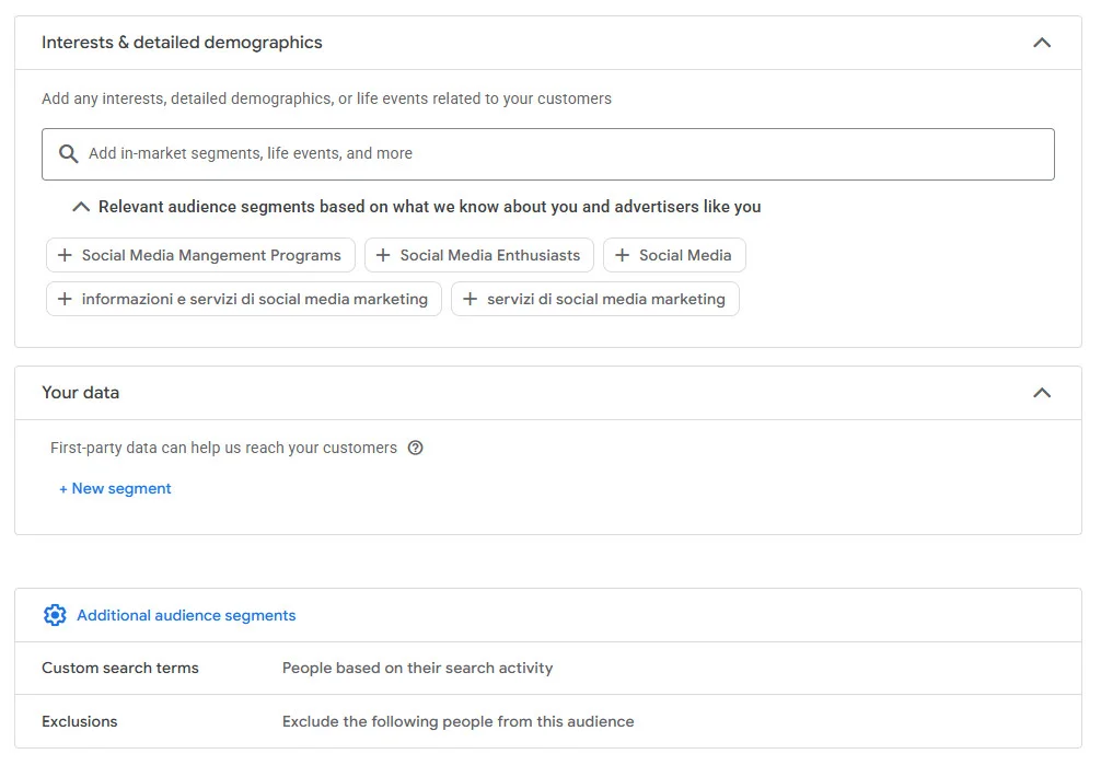 Choose audience based on their Interests & affinity Choose audience based on their Interests & affinity