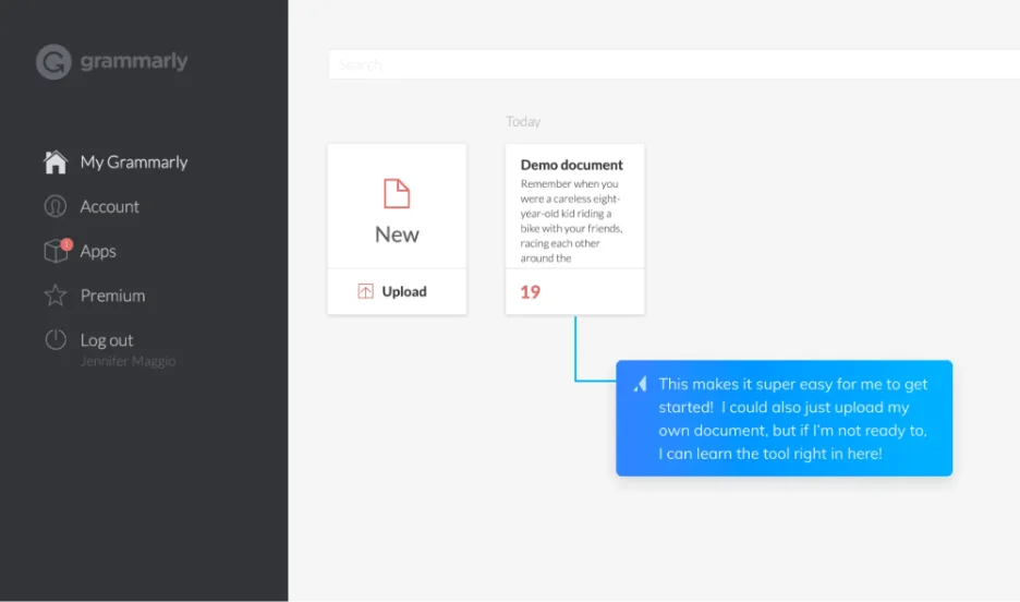 Grammarly’s Onboarding process for new customers Grammarly’s Onboarding process for new customers