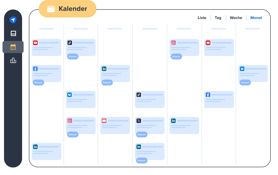 Kundenfreundliche Ansicht in SocialPilot Kundenfreundliche Ansicht in SocialPilot