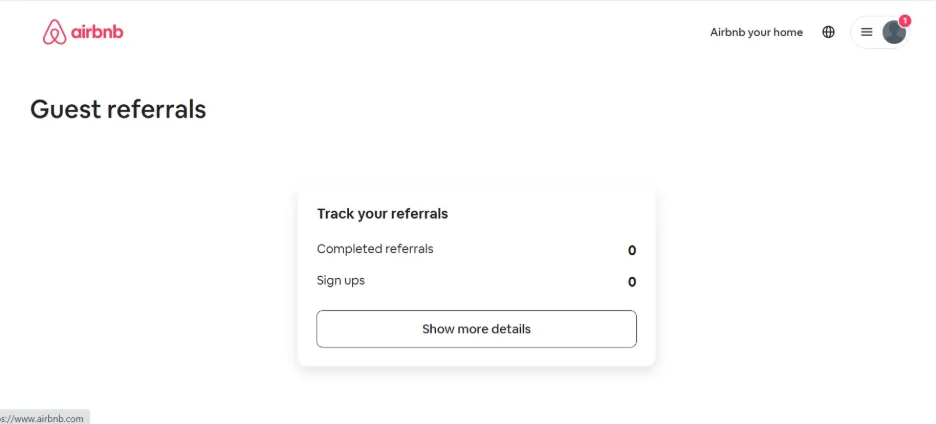 Airbnb’s referral program to get more guest referrals Airbnb’s referral program to get more guest referrals