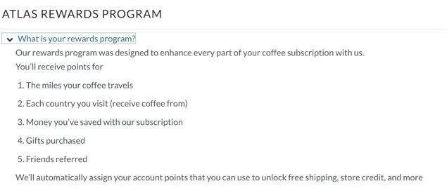 Loyalty program by Atlas Coffee Club Loyalty program by Atlas Coffee Club