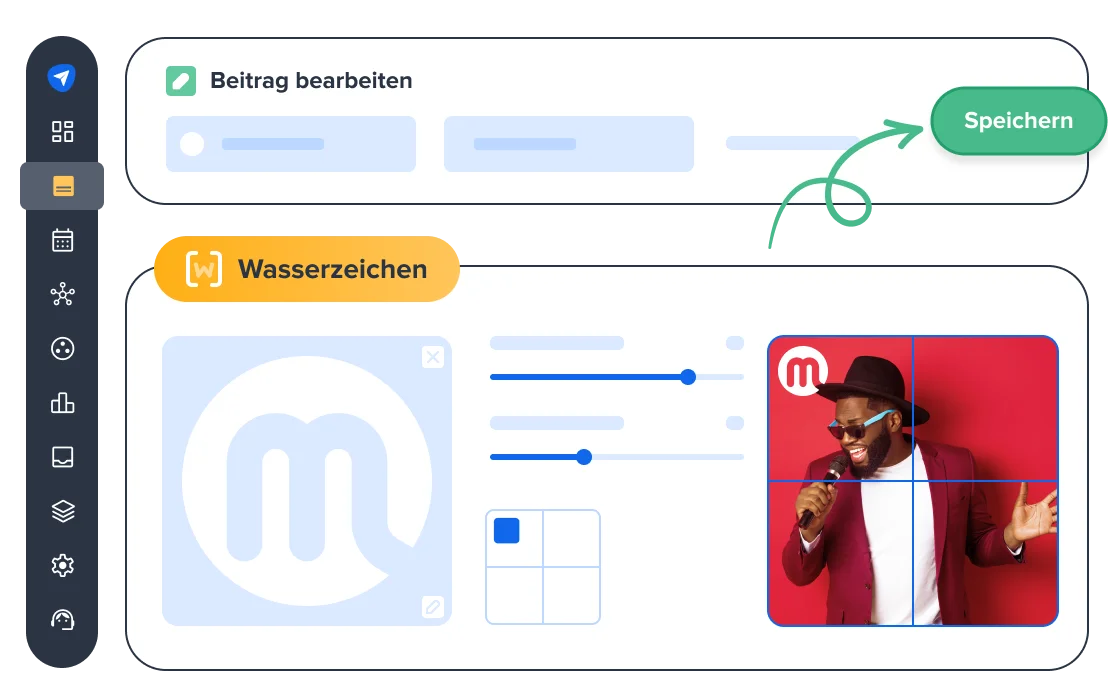 Pflegen Sie Ihr Branding bei jedem Beitrag