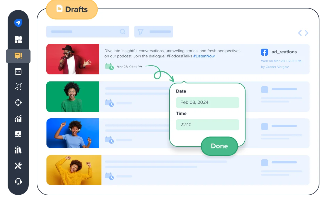 See your posts in one place