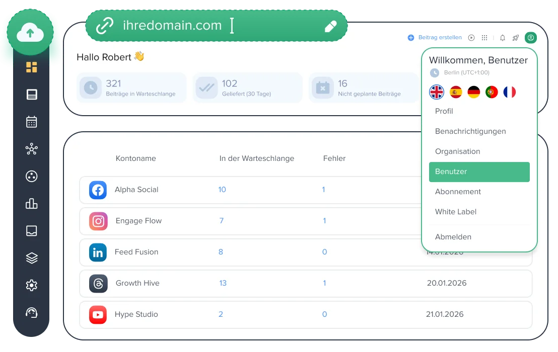 Social-Media-Aktivitäten mit White-Label-Lösungen Social-Media-Aktivitäten mit White-Label-Lösungen