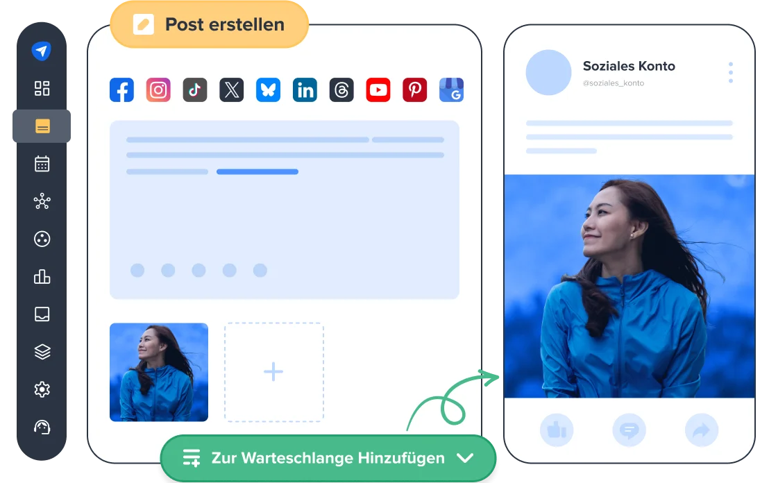 Planen Sie die Veröffentlichung von Inhalten im Voraus mit dem Social Media Scheduler Planen Sie die Veröffentlichung von Inhalten im Voraus mit dem Social Media Scheduler