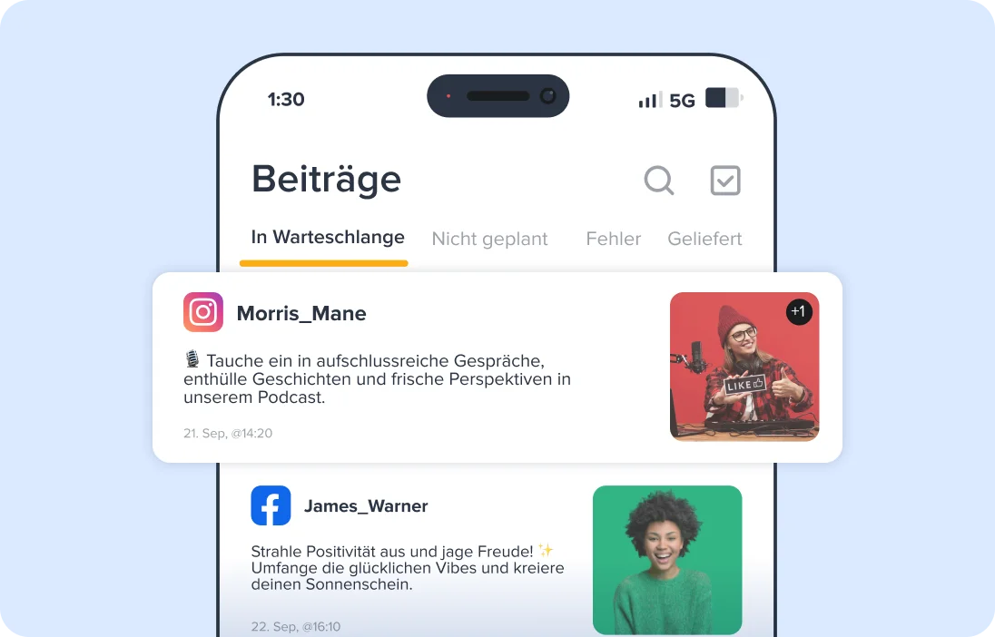Alle Ihre Beiträge an einem Ort