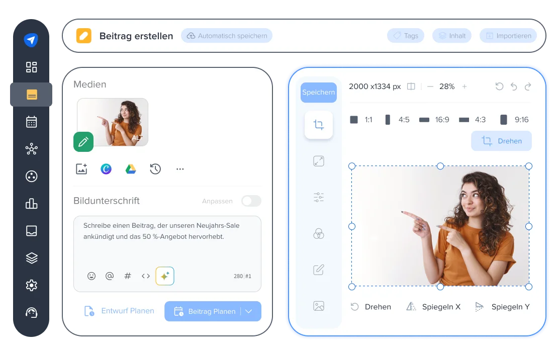 Facebook-Inhalte mit SocialPilot