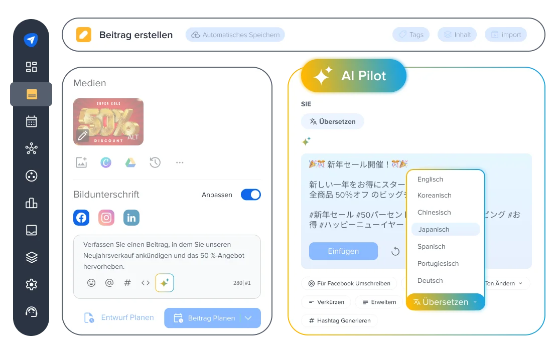 Binden Sie Ihr Publikum mit Inhalten weit und breit