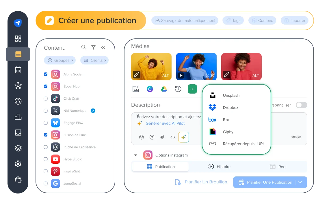 Créer un post sur Instagram Créer un post sur Instagram