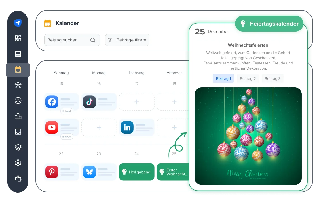 Inhaltliche Planung an besonderen Tagen