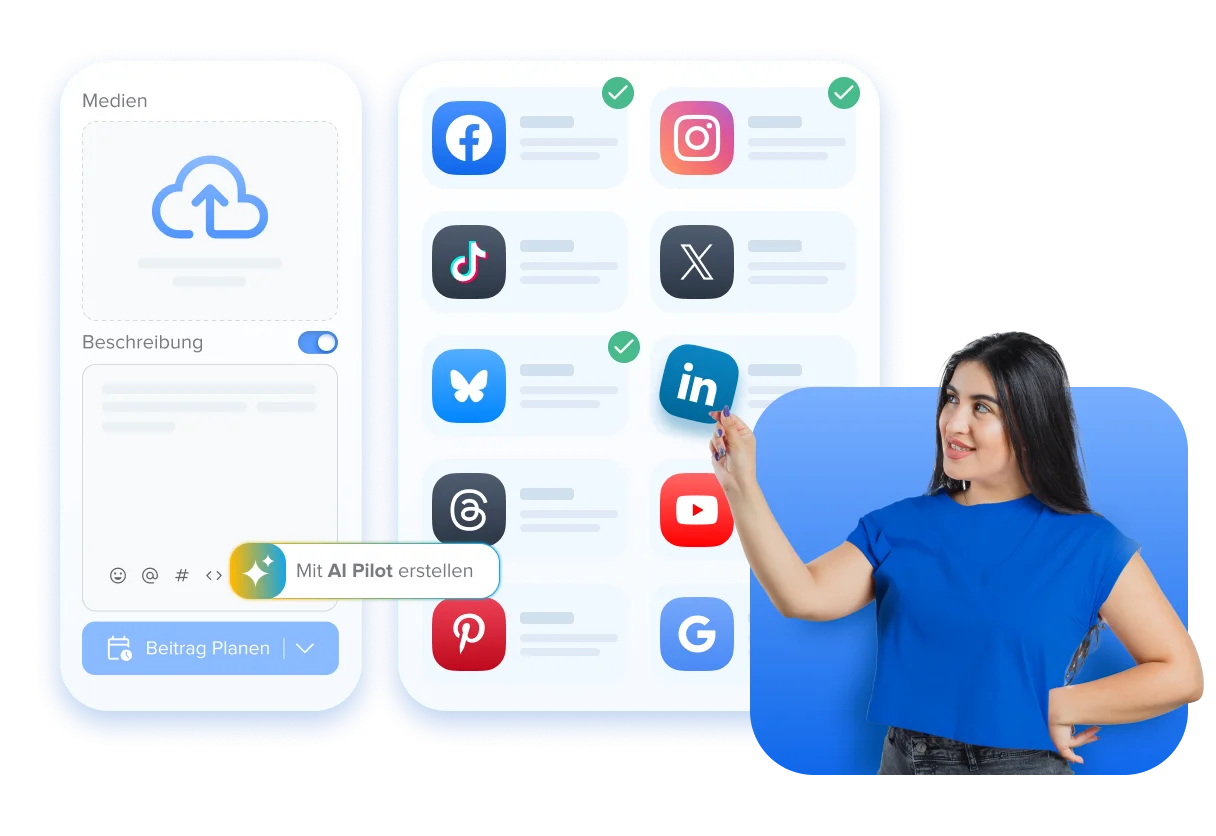 Intelligente Veröffentlichung in sozialen Medien