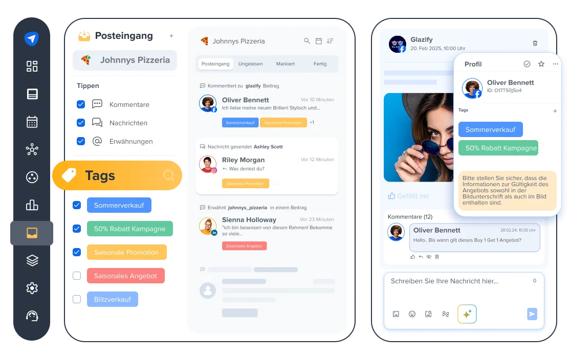 Sparen Sie Zeit mit intelligenter Organisation Ihrer Konversationen