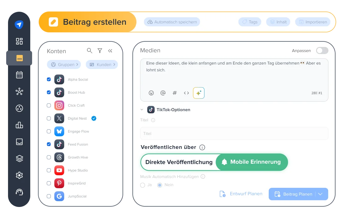 TikTok Inhaltsmanagement TikTok Inhaltsmanagement