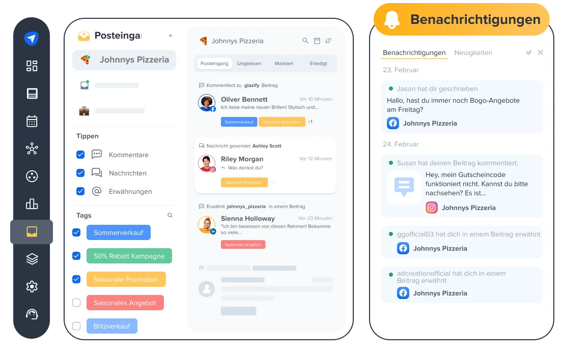 Verpassen Sie keine Kundenanrufe oder -anfragen