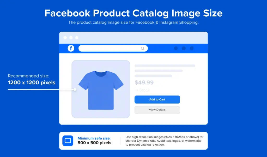 Facebook Product Catalog Image Size