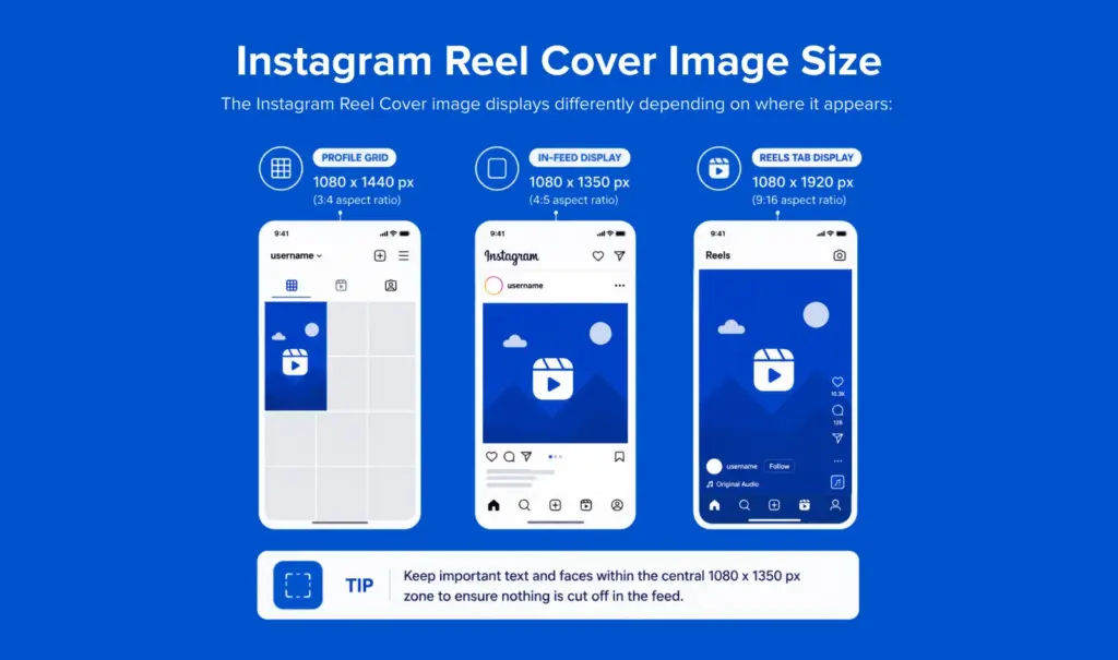 Instagram Reel Cover Image Size 