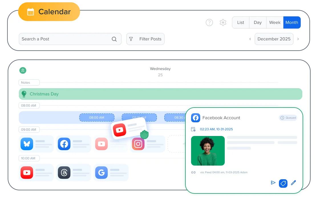 See your posts in one place