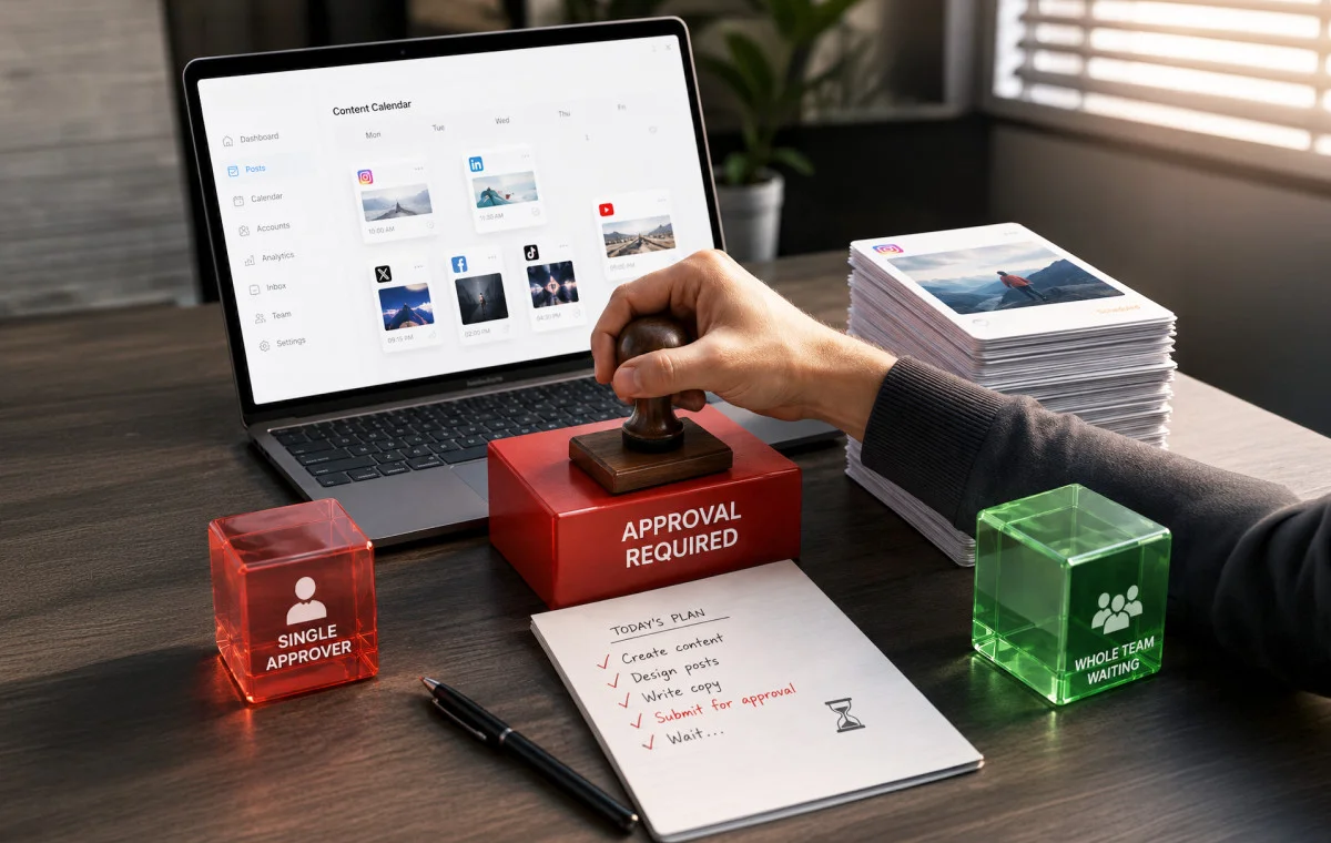The Single Approver Problem That Breaks Every Social Media Agency Eventually
