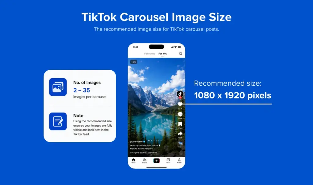 TikTok Carousel Image Size