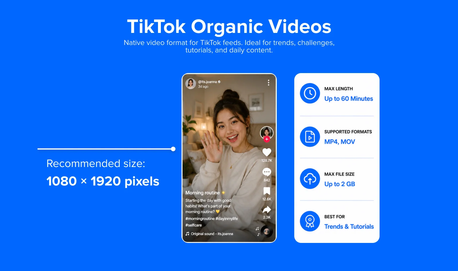 TikTok Organic Videos Specification TikTok Organic Videos Specification