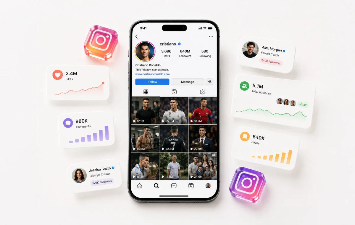 Top 15 Most Followed Instagram Accounts in June 2026
