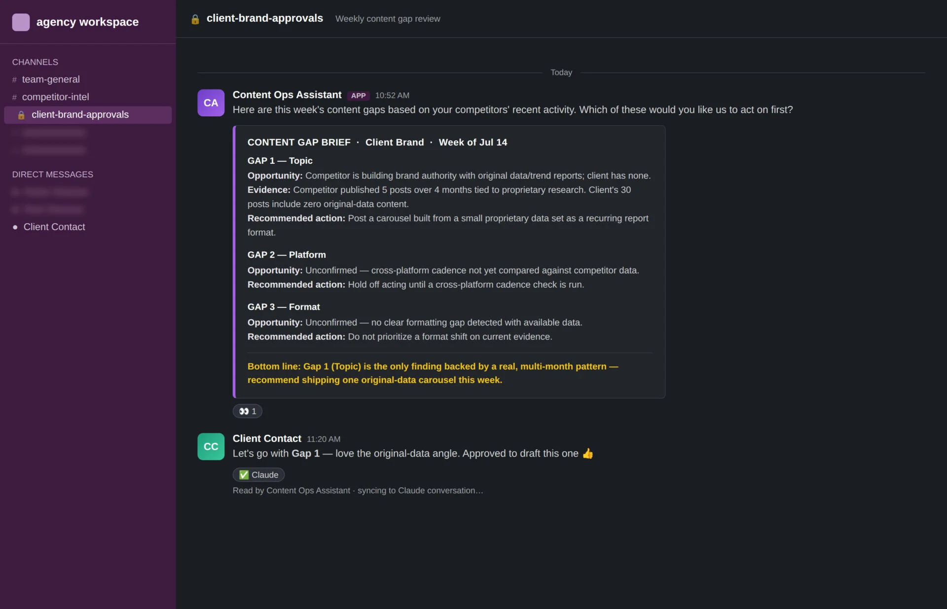 How Agencies Use Claude for Competitor Monitoring to Find and Act on Content Gaps