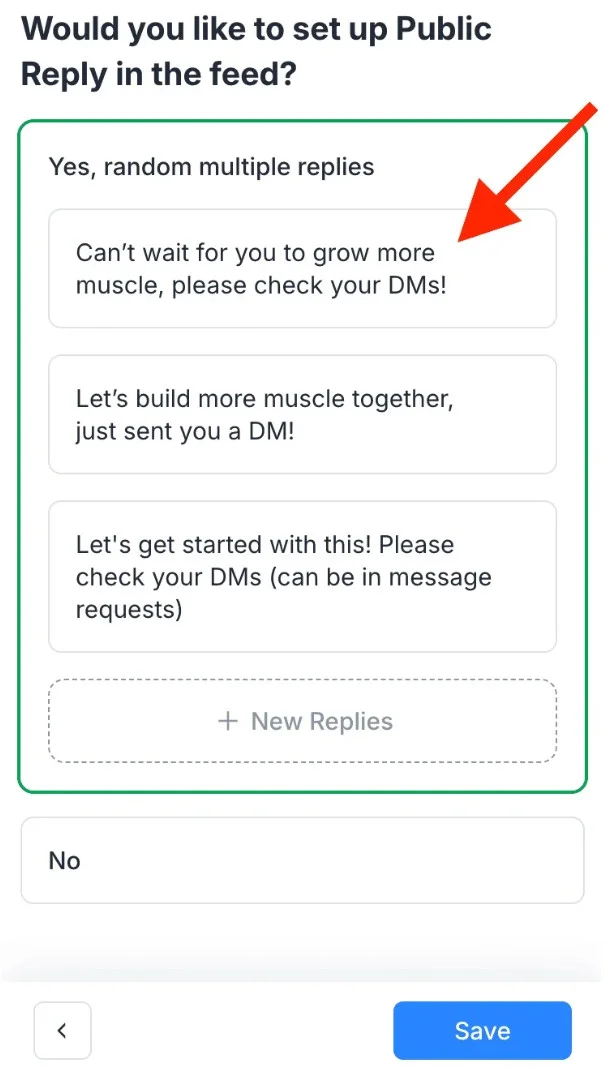 Creating a public reply that confirms the request Creating a public reply that confirms the request