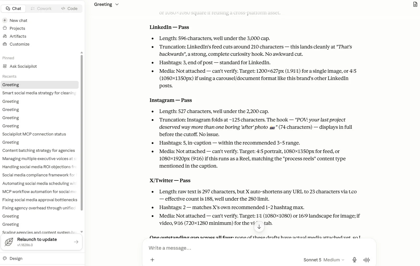 hashtag placement and image specs