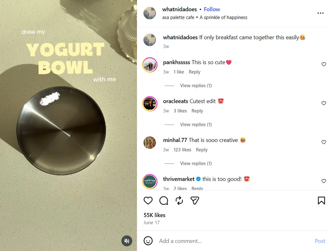 Instagram Reel using A Sprinkle of Happiness by asa palette cafe Instagram Reel using A Sprinkle of Happiness by asa palette cafe