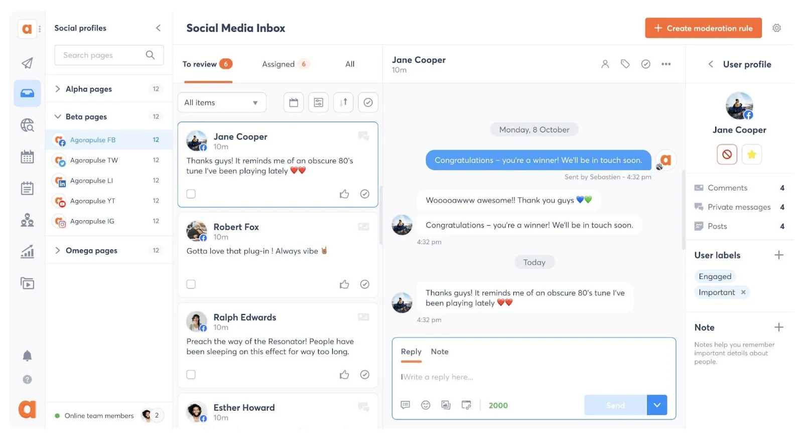 Agorapulse unified social inbox managing comments and DMs Agorapulse unified social inbox managing comments and DMs