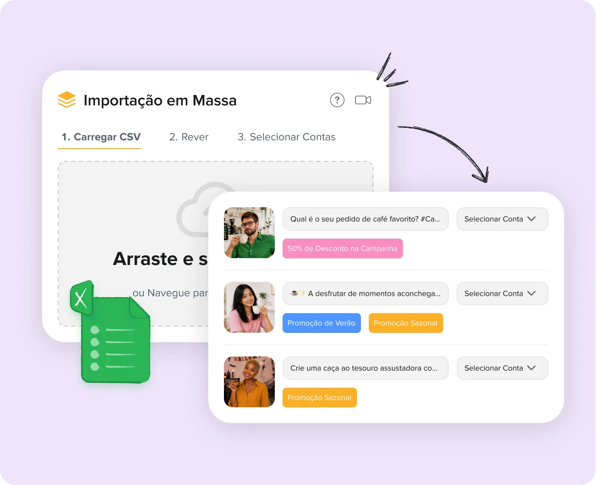 Importação em massa Importação em massa