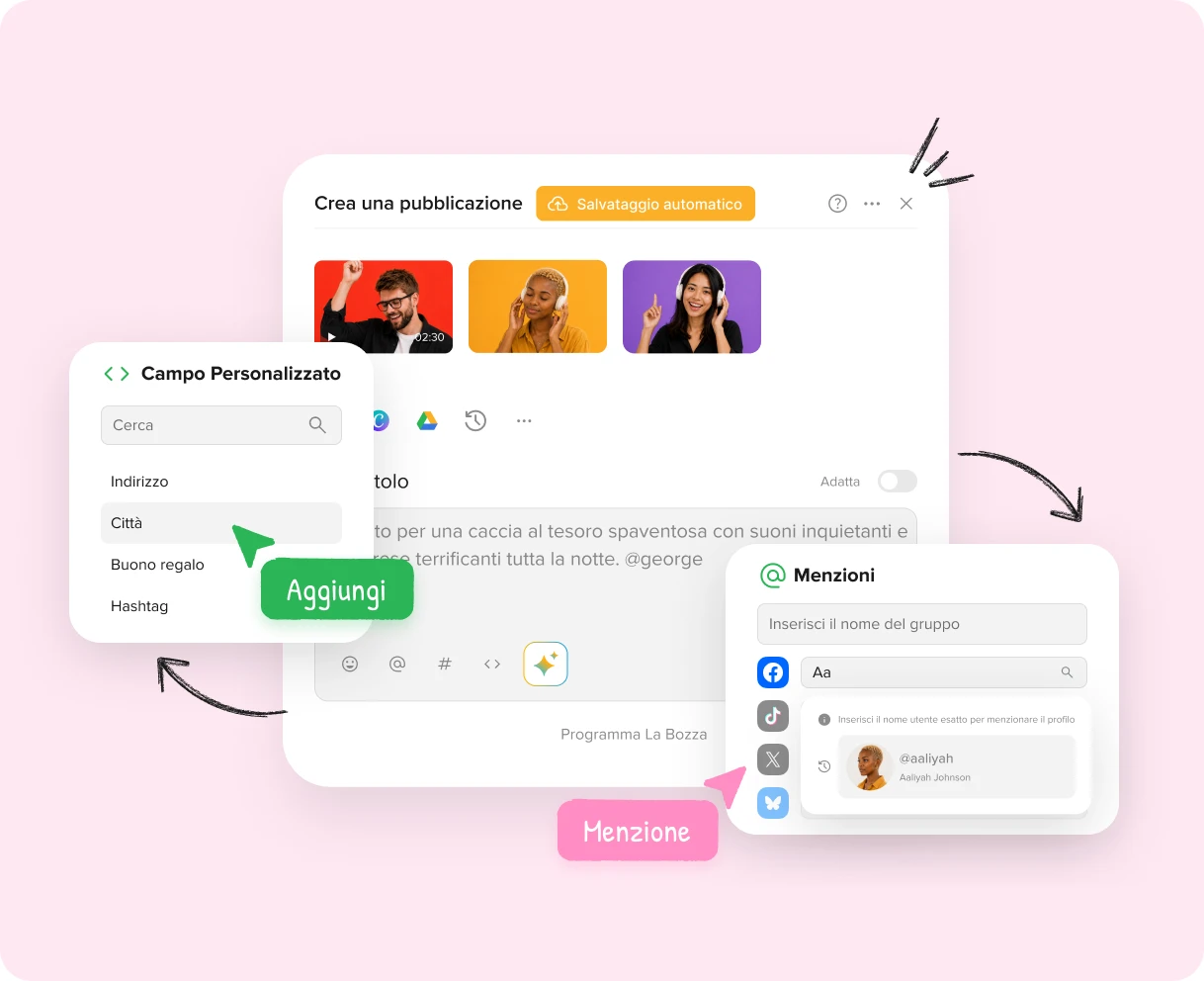 Creare post più velocemente in un'area di lavoro intuitiva