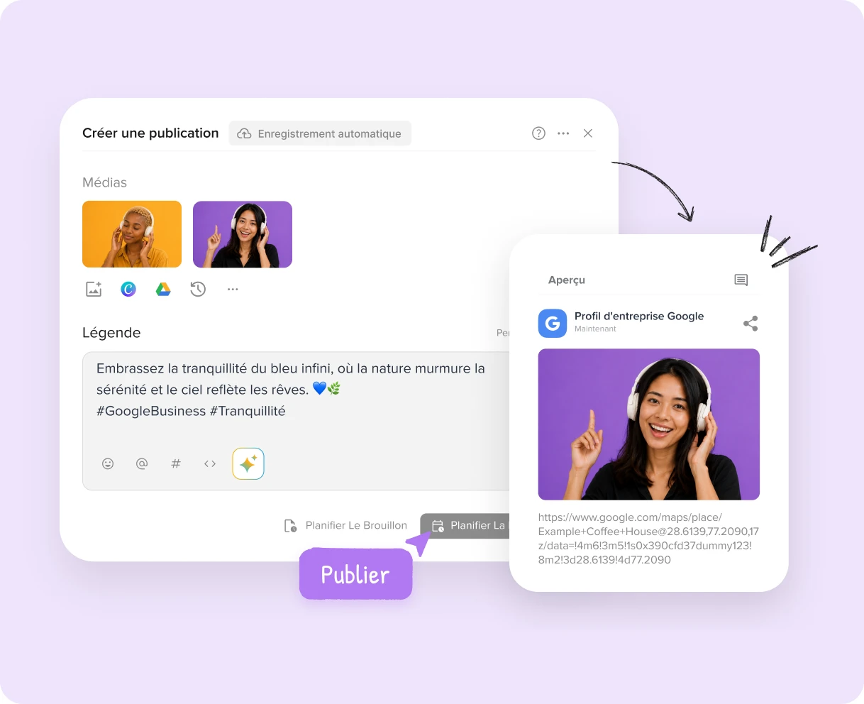 Schedule visual Google Business Profile posts