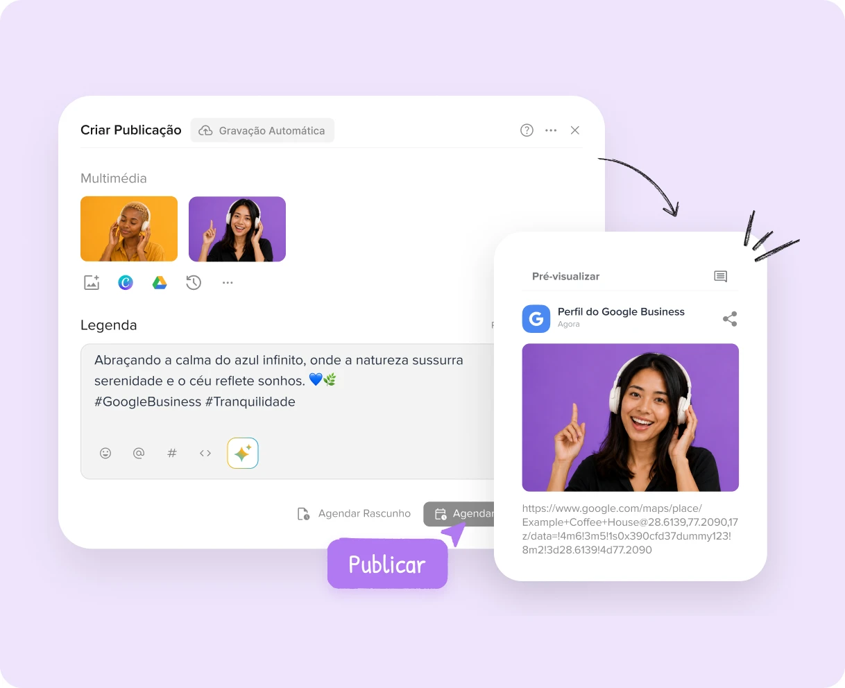 Schedule visual Google Business Profile posts