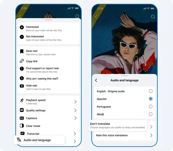 Instagram Reels AI translation adds five new languages
