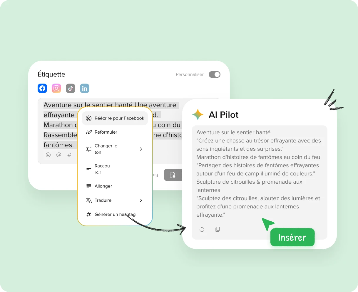 Des idées qui fusent et des articles prêts en un rien de temps