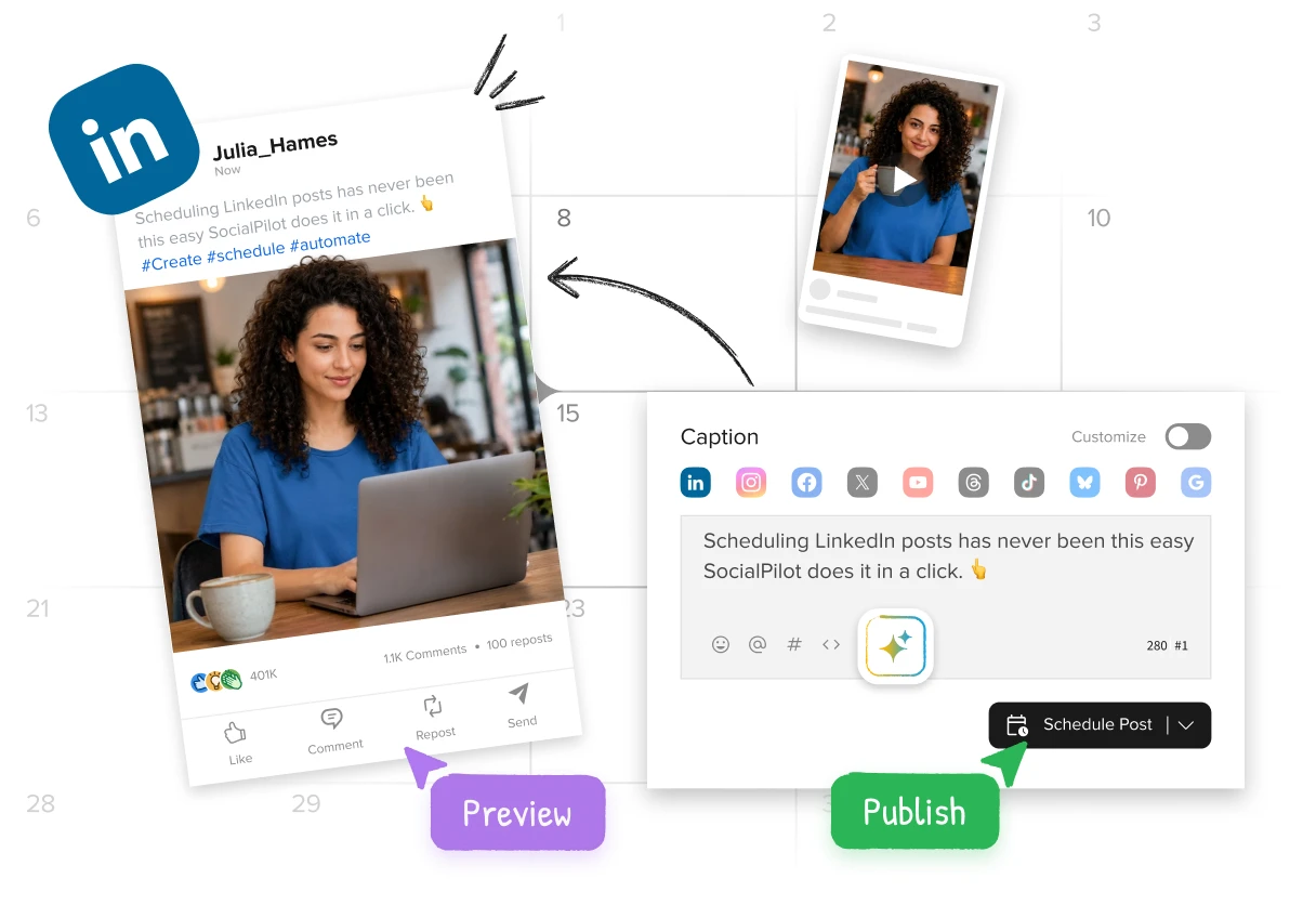 linkedin scheduler