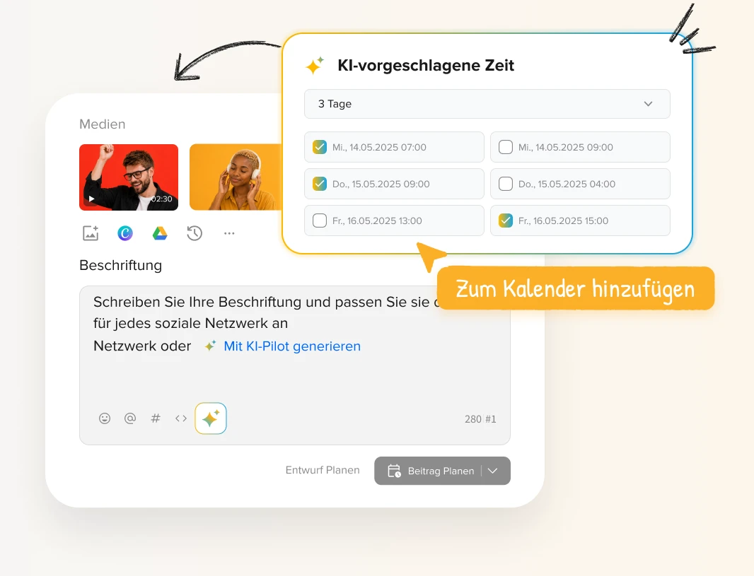 Veröffentlichen Sie Beiträge zu den von AI vorgeschlagenen Zeiten, um die Sichtbarkeit zu erhöhen