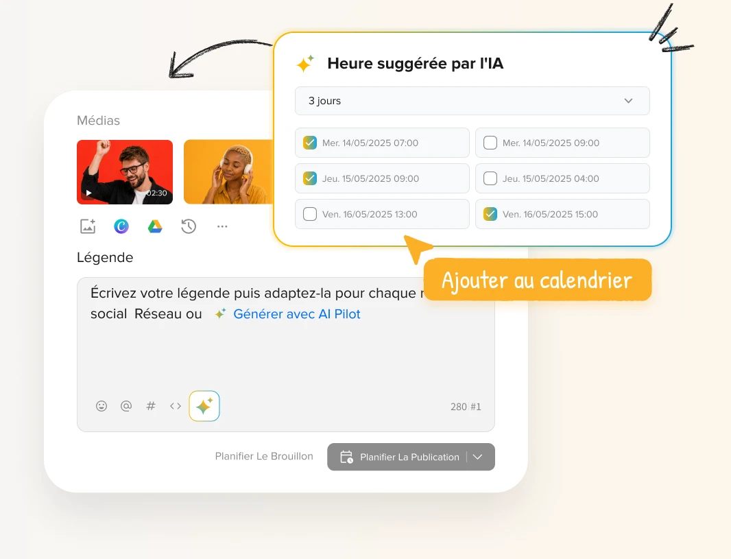 Publier des articles à des heures suggérées par l'IA pour améliorer la visibilité